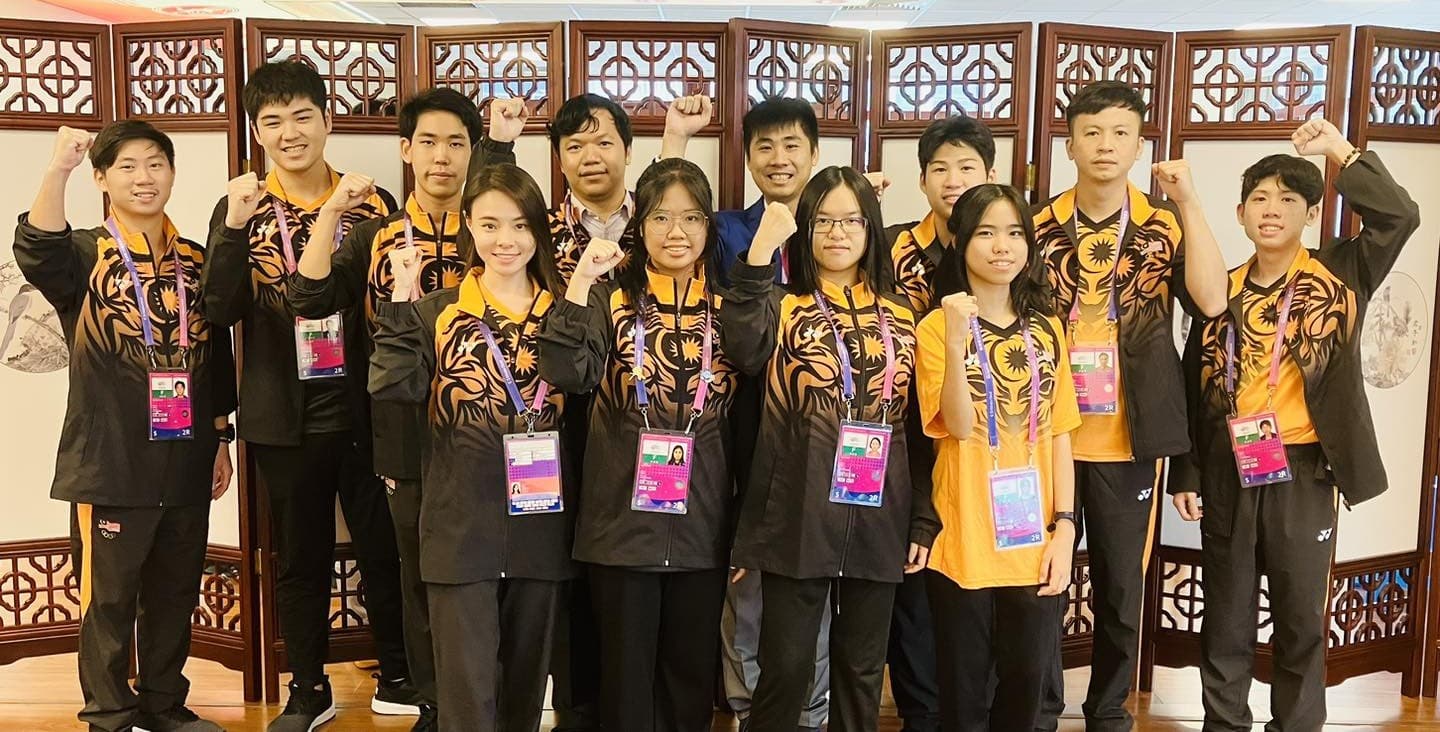 Malaysia Weiqi team at Hangzhou Asian Games context