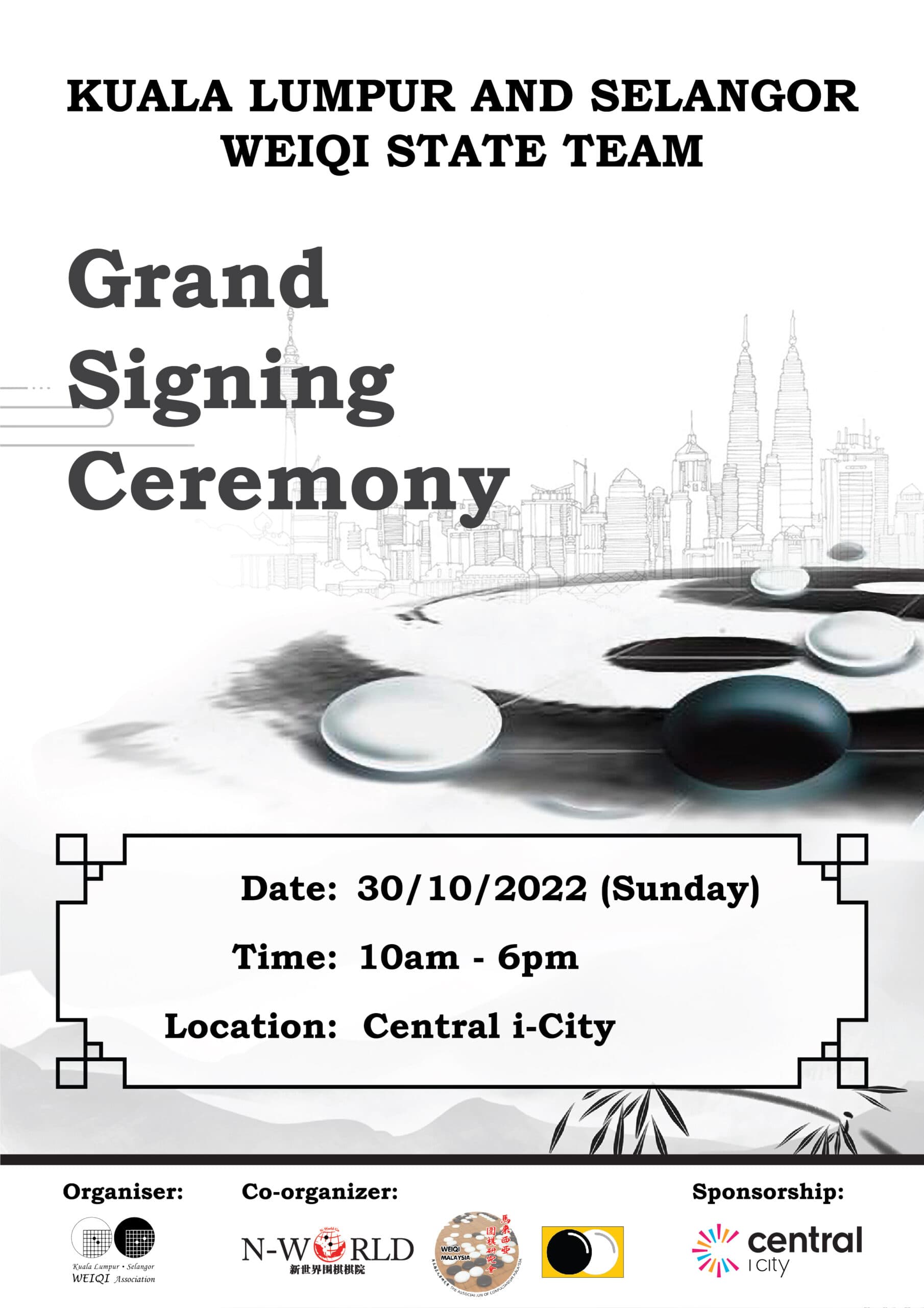 KL & Selangor state team signing poster